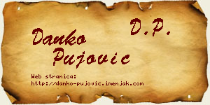 Danko Pujović vizit kartica